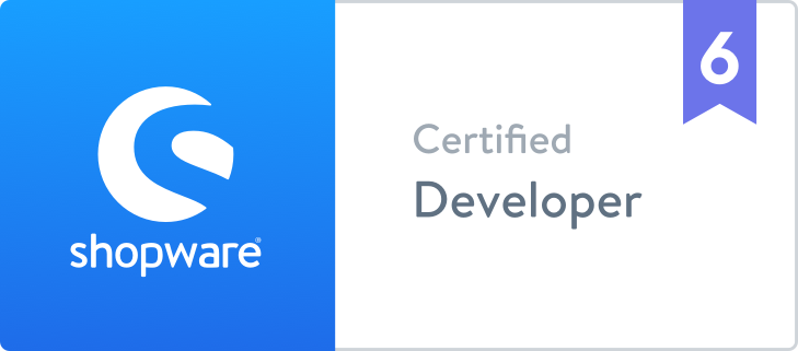 shopware6 zertifizierter developer